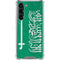 Saudi Arabia Flag Distressed Galaxy S23 Plus Clear Case